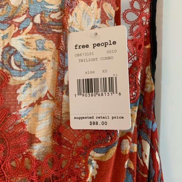 NWT! Free People Long Flowy Tank - Picture 3 of 7